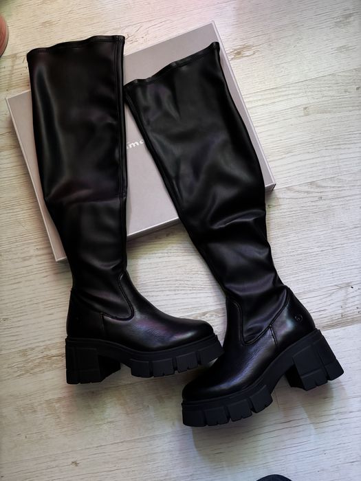 Cizme lungi piele Tamaris