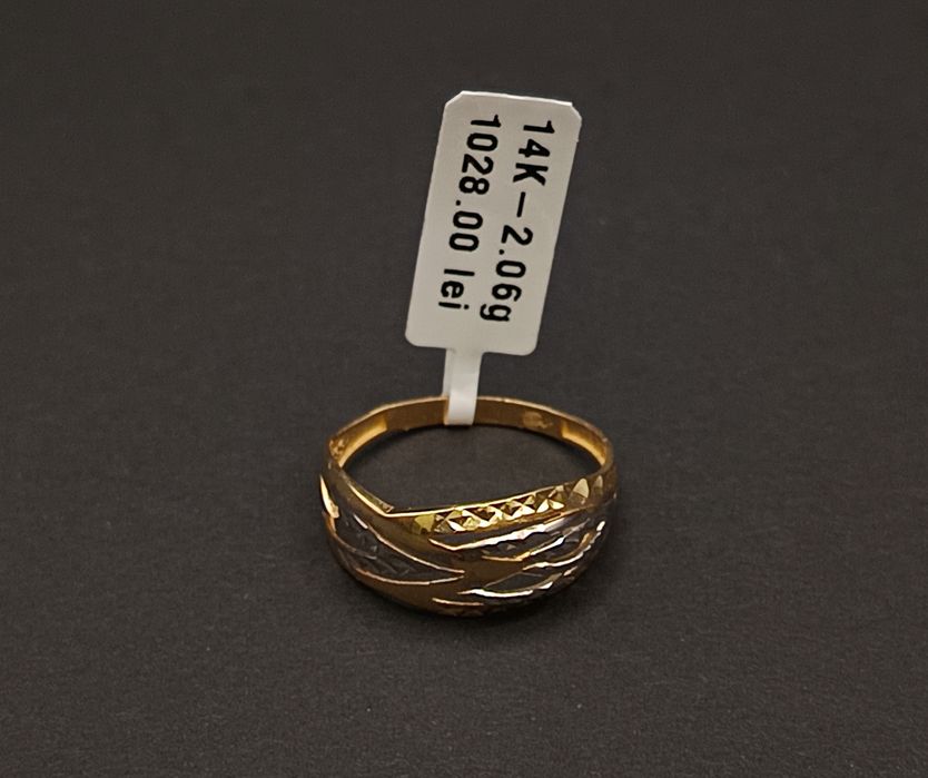 Inel damă Aur 14 K/585.  2,06 grame
