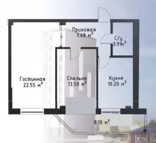 2-х комнатная квартира