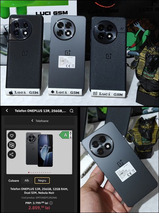 OnePlus 13R 5G (Nebula Noir) 256GB/ 12+12 RAM ca Nou Ofertă Preț