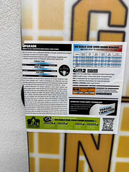 placa noua snowboard gnu upgrade L159cm