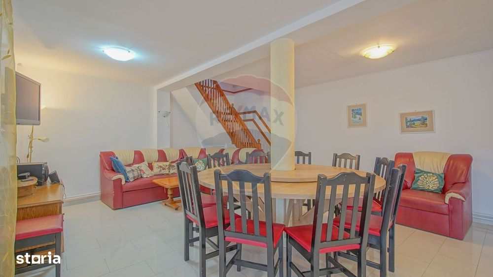 Casă + curte amenajată | 5 dormitoare, saună, sală sport | Purcăreni