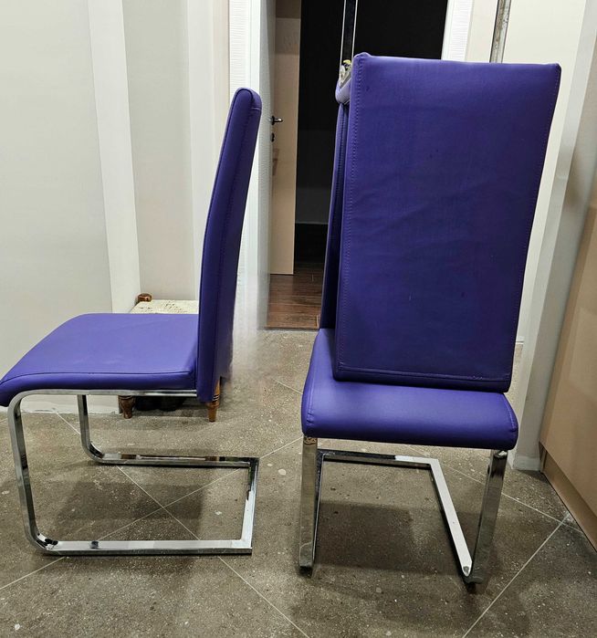 Стол кожа и метал 6 броя договаряне