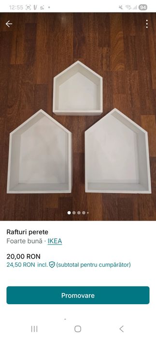 Rafturi de perete MDF