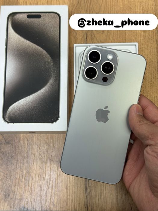  iPhone 15pro max 5G 256gb LL/A e-sim natural titanium в отличном сос