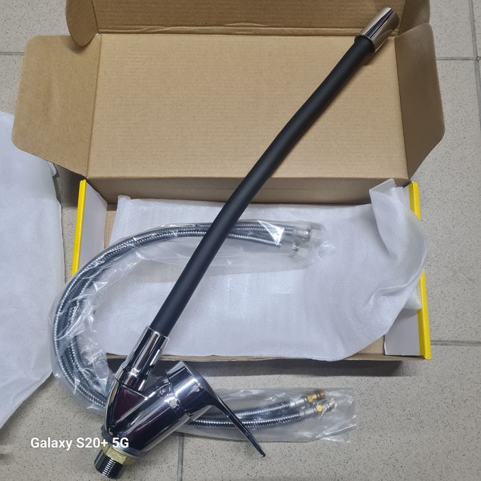 Baterie chiuvete neagra, aliaj zinc+ABS