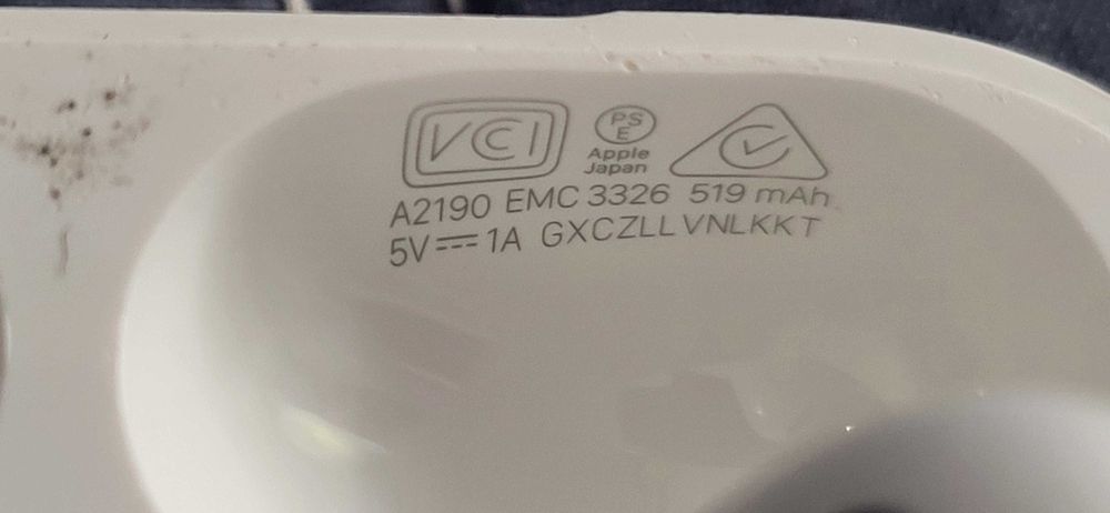 Original Apple carcasa AirPods Pro 1st Gen A2190 EMC 3326  usb c