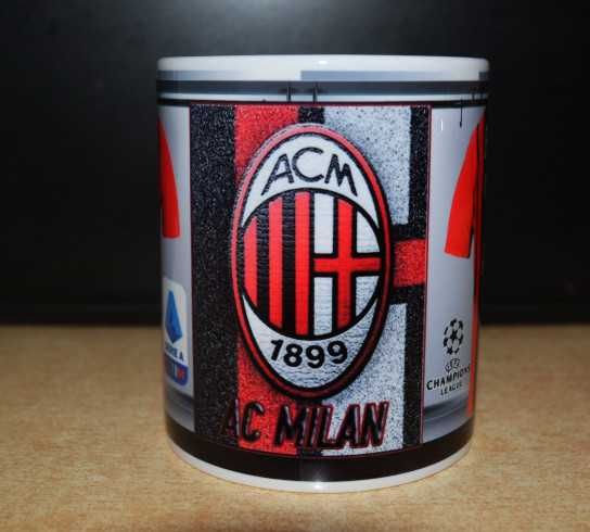 Футболна Фен Чаша на Милан с Ваше Име И Номер! Уникална Чаша на MIlan