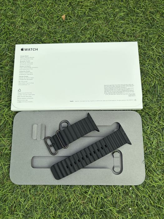 Каишка за Apple Watch Ultra  3 49 мм, Black Ocean Band