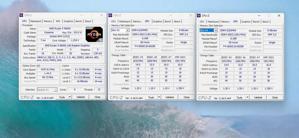 MSI B450 Gaming Plus + RYZEN 5 5600G (4.4GHz), 65W, AM4 + 16GB RAM 3000Mhz