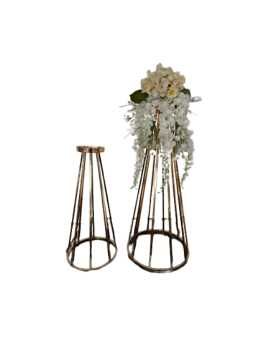 Suport metalic aranjamente florale evenimente, suporți aurii flori