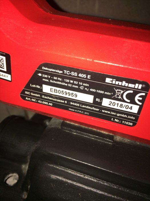 Контурен трион EINHELL TC-SS 405 E - ЧИСТО НОВ