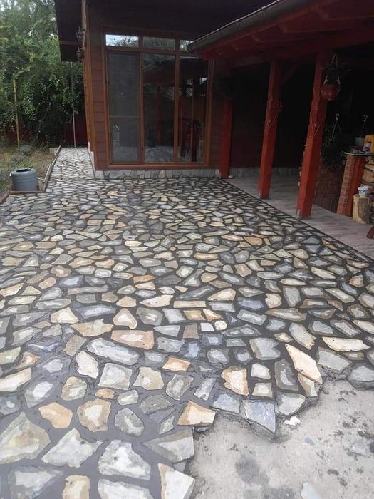 Piatra naturala de munte de Grecia 100%. Lucrez în toată Țara