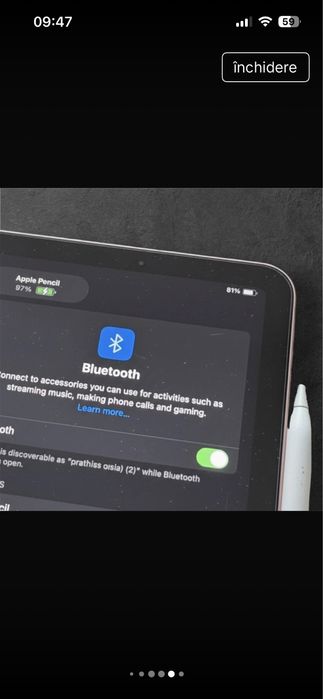 Vând un Apple Pencil 100% original, generația a 2-a.