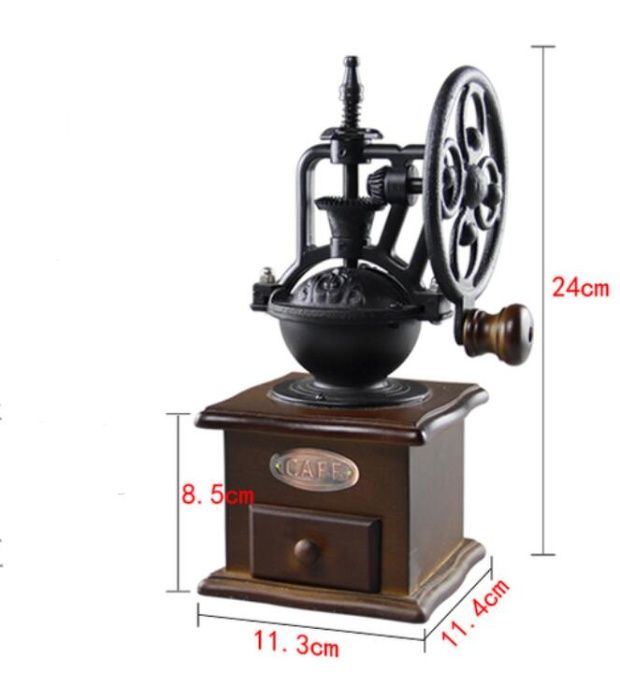 Дървена ръчна мелница за кафе на зърна