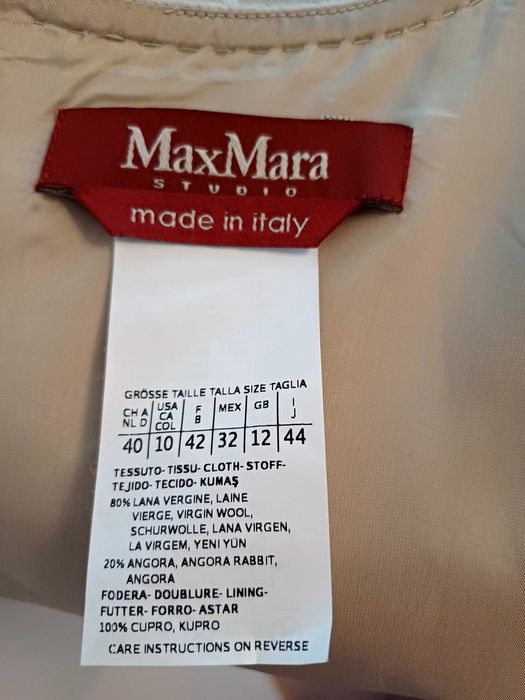 Max Mara рокля от вълна и ангора, р. IT 44