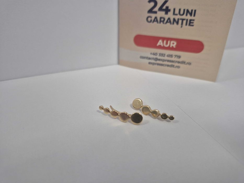 Cercei AUR 14K 1.17g (52424.2/30 Pacurari 2) Garantie 2 ani!