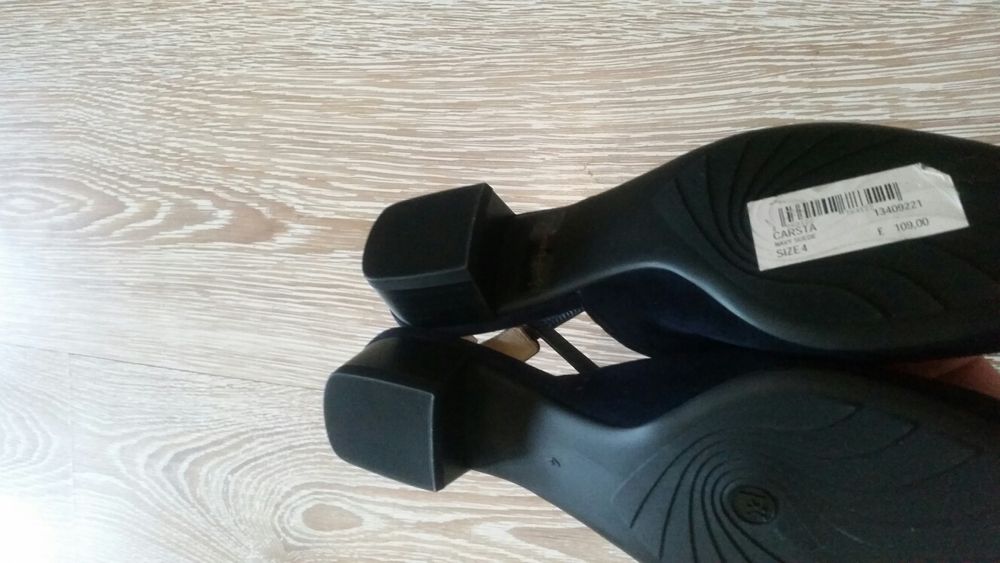 Pantofi balerini saboti noi 37 piele intoarsa naturala peter kaiser