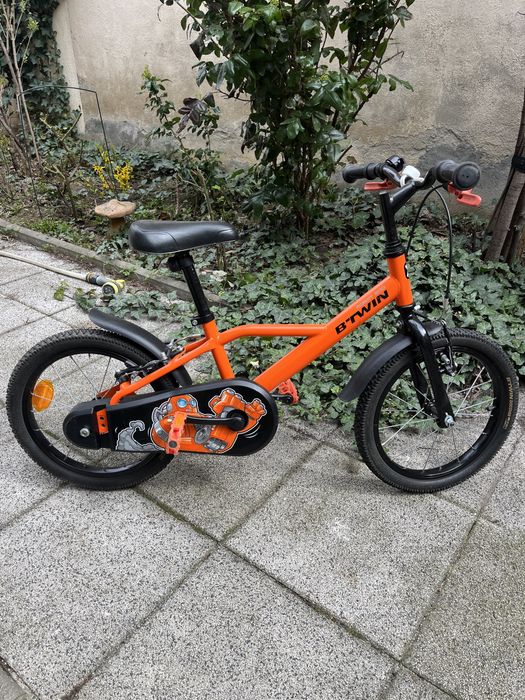 Bicicleta copii 4-6 ani, BTWIN Robot 500, impecabila, roti ajutatoare