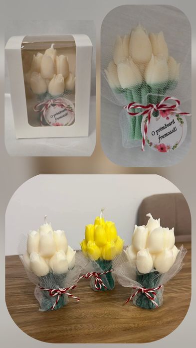 Martisoare parfumate din ceară naturală de soia