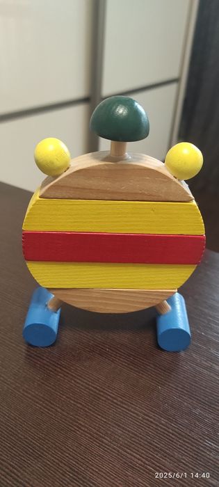 Часы детские деревянные