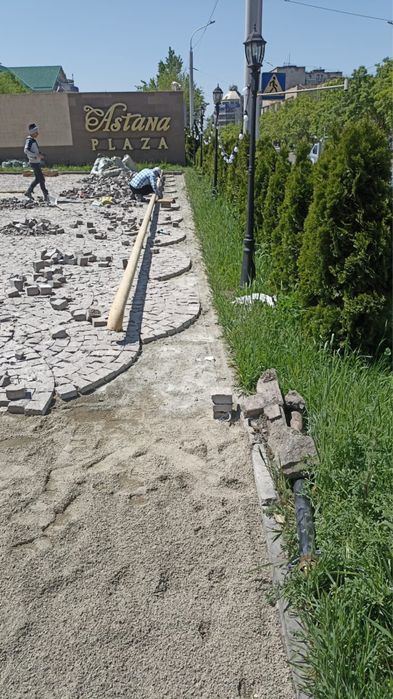 Укладка брусчатка и тротуарная плитка