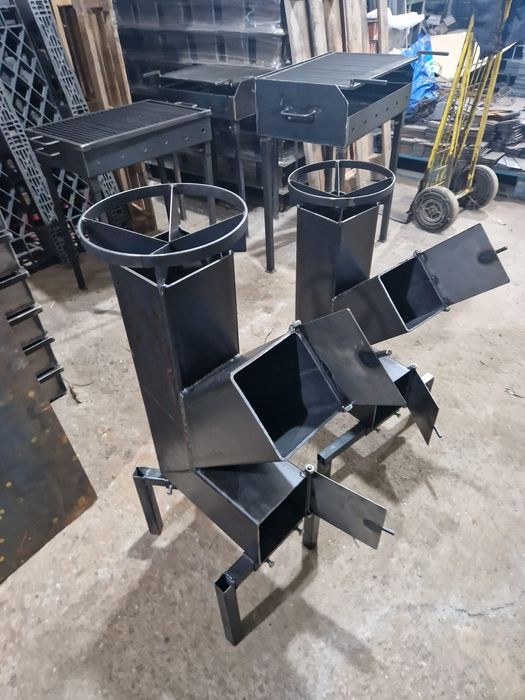 Soba rachetă 150x150x5 pentru gătit în aer liber