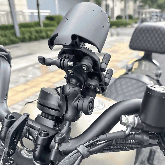 Suport telefon moto/atv/scuter sistem antivibratii catch cadru+oglinda