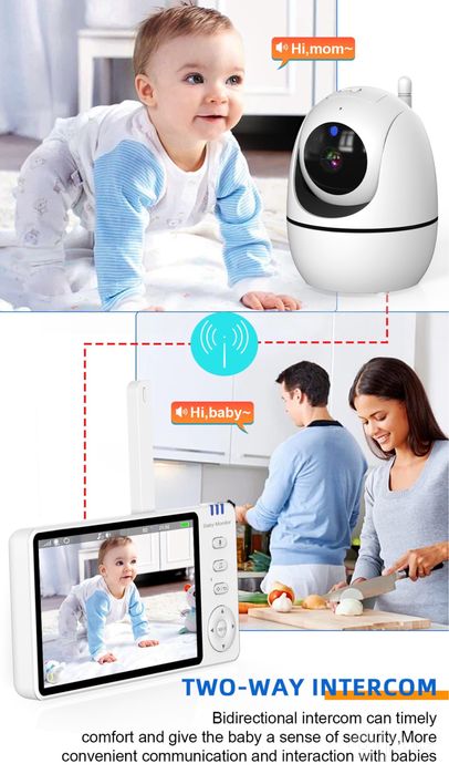 Акция Видеоняня (Радионяня) LOREM Digital 2.4Ghz Wireless baby monitor