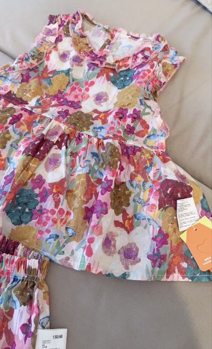 Costum bumbac fetite mar 5 ani