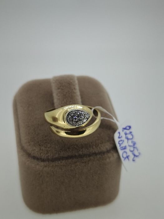 Inel aur 3.68 Gr 18k diamante naturale (r)