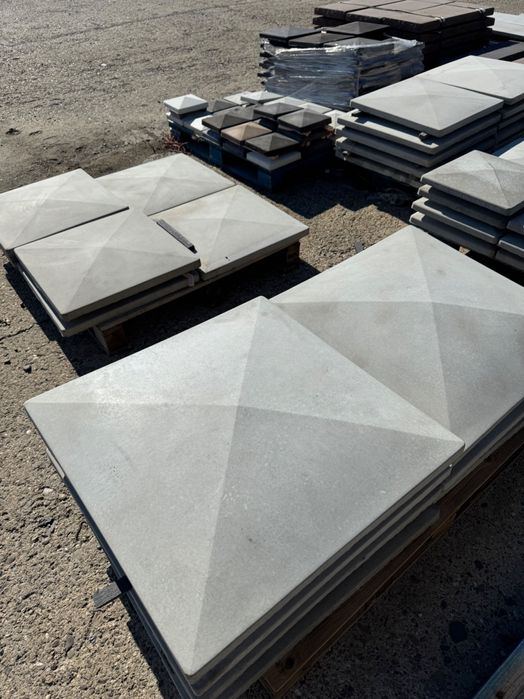 Capace pătrate gard/stâlp