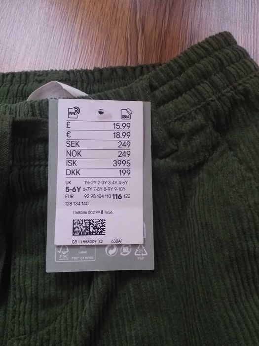 Pantaloni raiati baieti, 5-6 ani