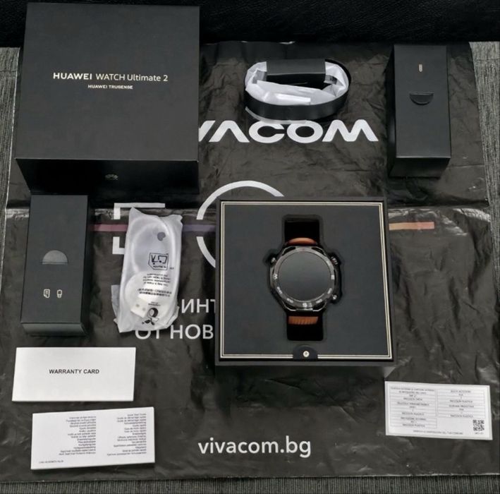 48mm Huawei watch Ultimate 2 Vivacom Гаранция 2026 Black