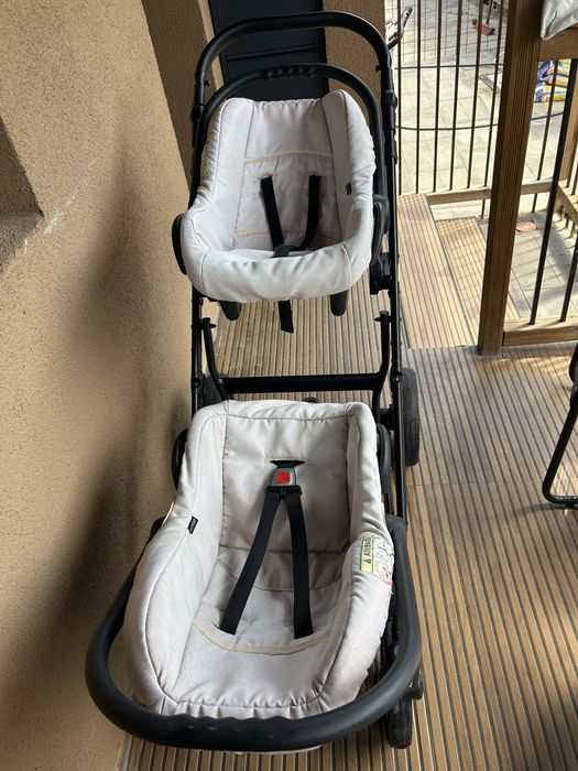 Carucior gemeni Kunert Booster 3 in 1