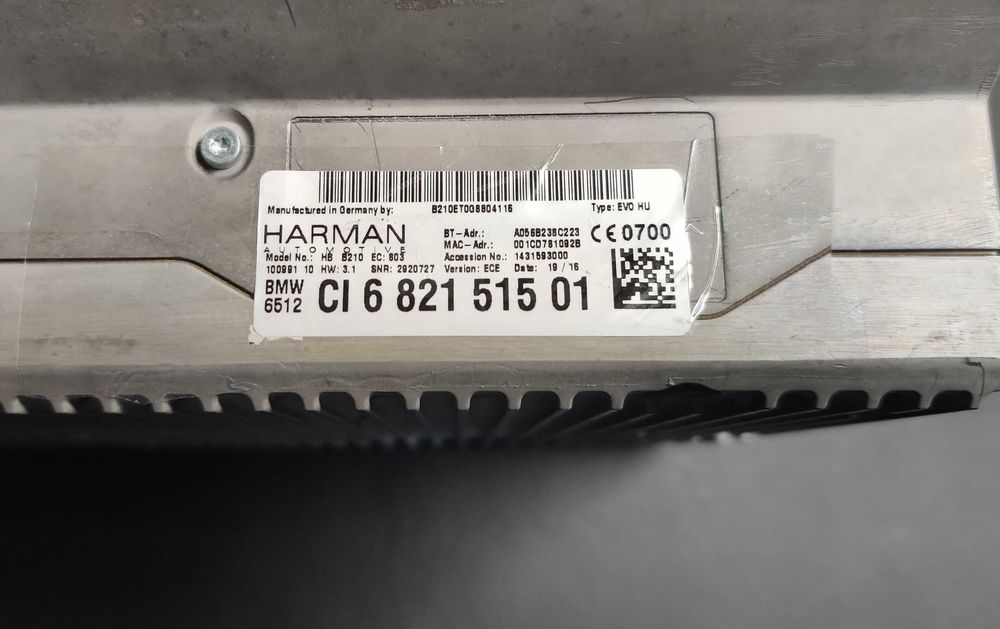 Navigatie BMW NBT EVO ID6 B210 HW 3.1 ,GPS,APIX 2,DAB - 4GB - G Series
