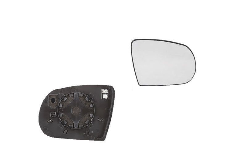 Geam oglinda Jeep Cherokee (Kl), 09.2013-, partea Dreapta, culoare sticla crom, sticla convexa, cu incalzire