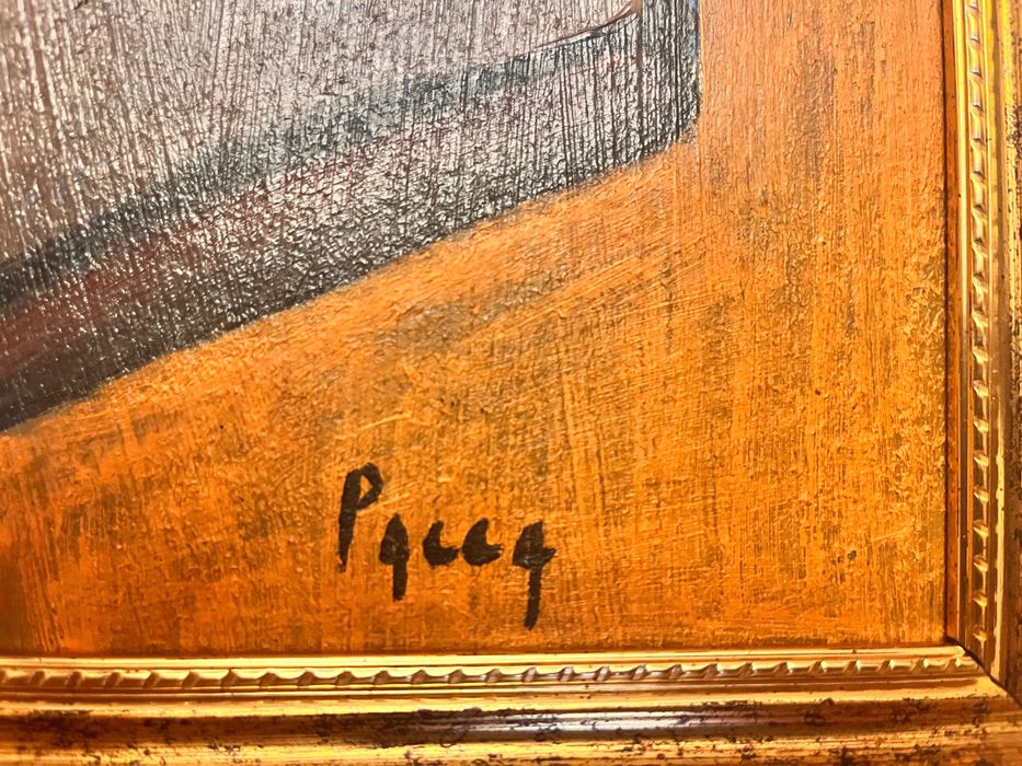 Tablou în ulei pe placaj semnat I Pacea natura moartă