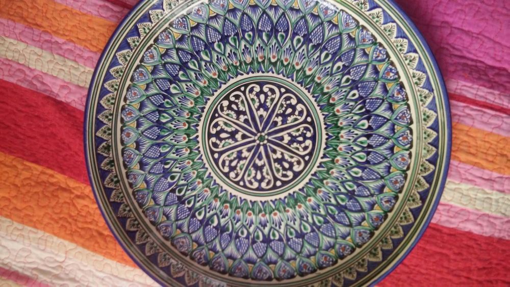 Узбекская тарелка Ляган.