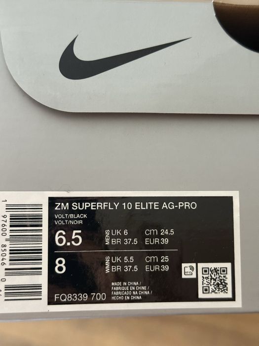Футболни бутонки Nike ZM SUPERFLY 10 ELITE AG-PRO