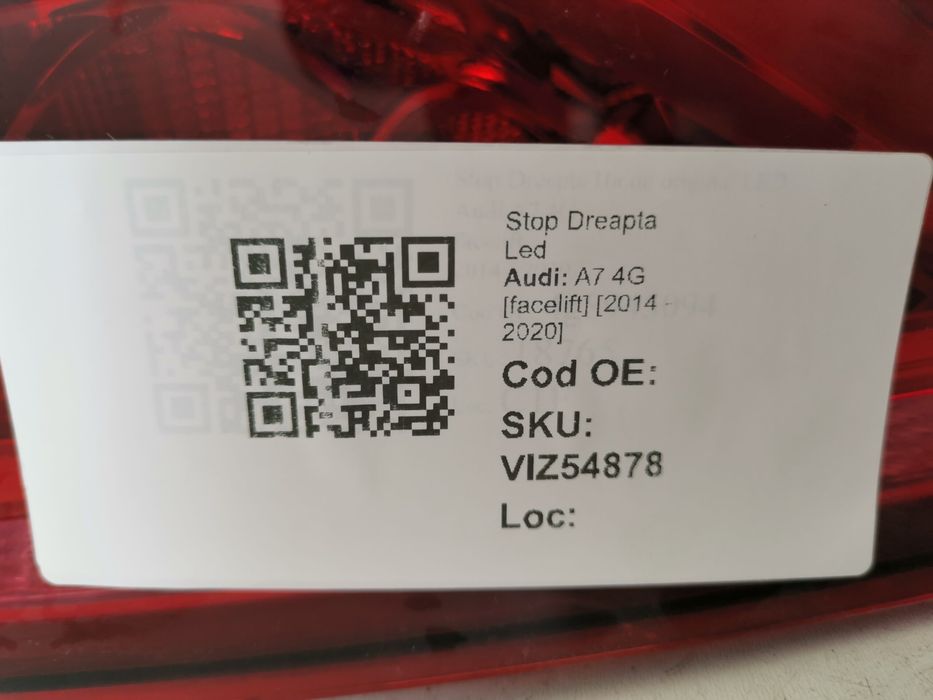 Стоп Десен Лед Ауди А7 / Audi A7 Оригинален В Добро Състояние