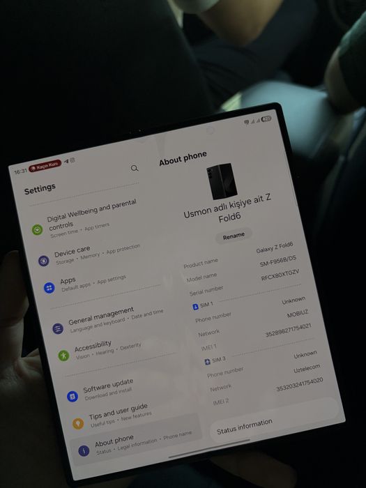 Galaxy z fold 6 12/256