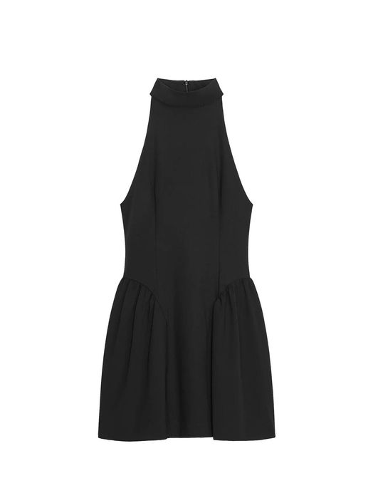 Черна рокля и бял сет от букле Zara