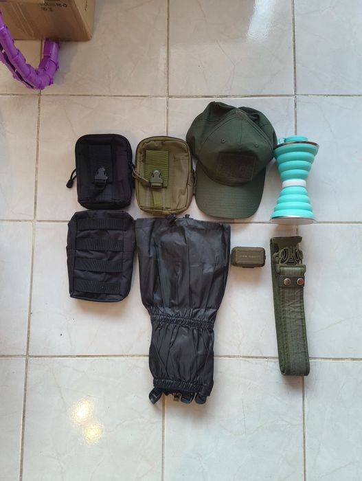 Тактически модули,колан,шапка,гети и шише