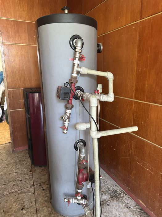 Пелетен котел 25KW комплект с буферен съд