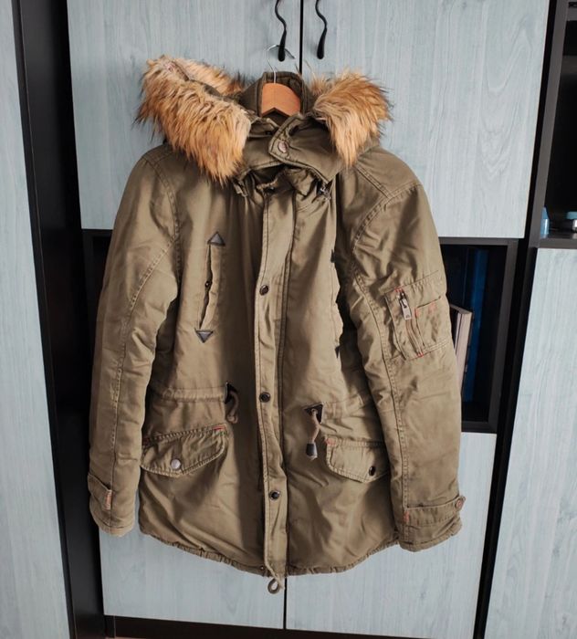 Geaca parka kaki