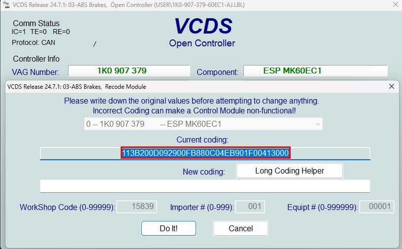 ABS - 1K0907379AE 1K0907379CE 1K0614517BE