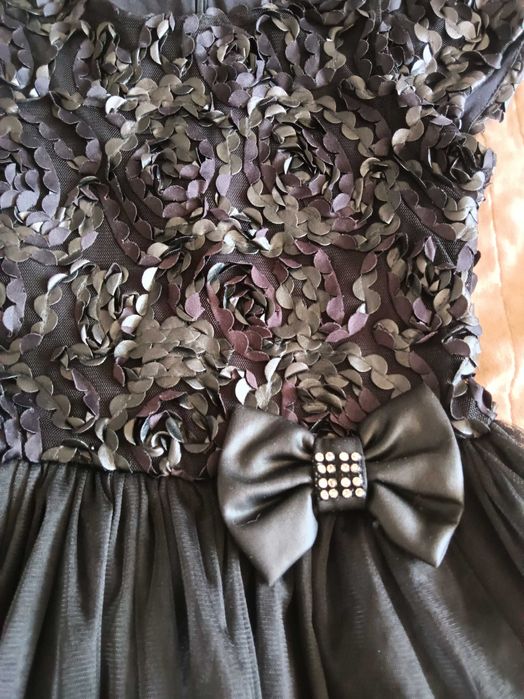 Детска рокля черна- официална