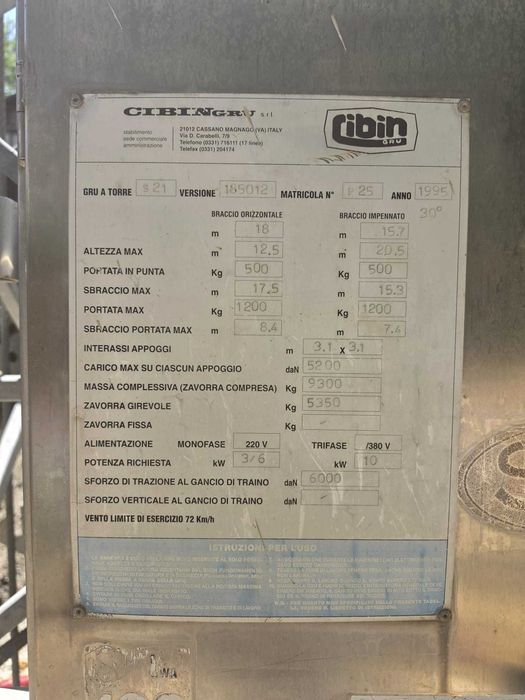 Macara automontanta CIBIN S21 - 14 000 EUR