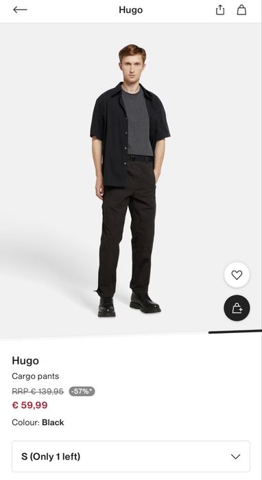 Брюки Hugo Cargo Pants - Оригинал 100%